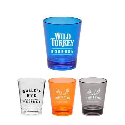 Union Pritned - Colored Acrylic Shot Glasses 1.5 oz. with 1-Color Logo