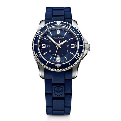 Swiss Army Maverick Blue Dial, Blue Bezel, Blue Genuine Rubber Strap Small