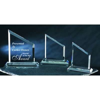 Peck Awards optical crystal award/trophy 10"H