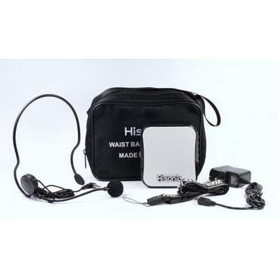 Hisonic® Multi-Function Waistband PA System w/FM Radio & Voice Recorder