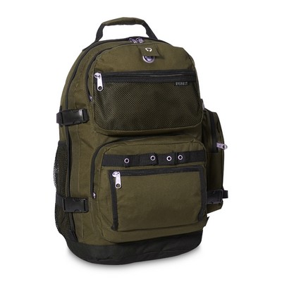 Everest Oversize Deluxe Backpack, Olive Green/Black