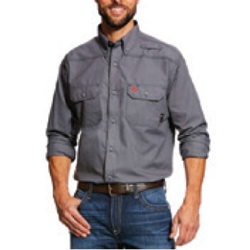 Ariat® FR Featherlight Men's Gunmetal Work Shirt