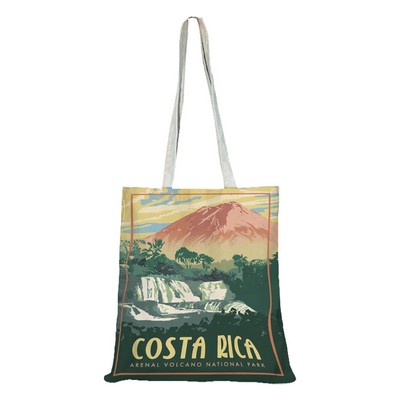 Cotton Canvas Tote Bag w/Dye Sublimation