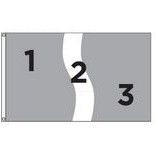 4' x 6' Horizontal Nylon Ribbon Style Flag