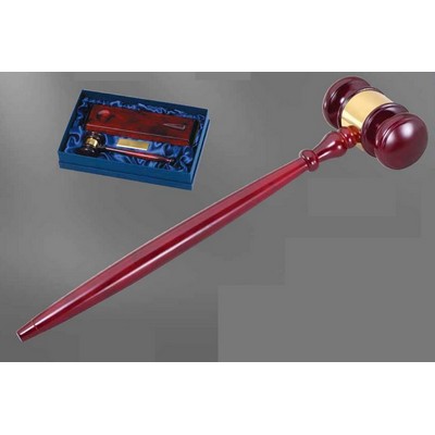 24" Great Gavel w/Aluminum Engraving Band