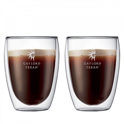 Bodum Pavina 12oz Double Wall Glass Two Piece Set