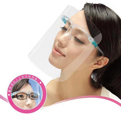 Face Shield w/Glasses Frame