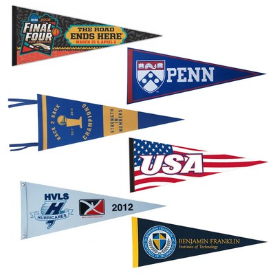 9" x 24" Custom Full Color Felt Pennant