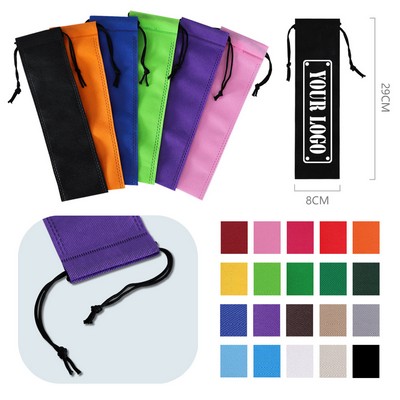 Custom Non-woven Straws Pouch