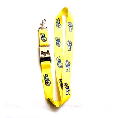 Polyester Lanyard w/Metal Snap Hook Clip