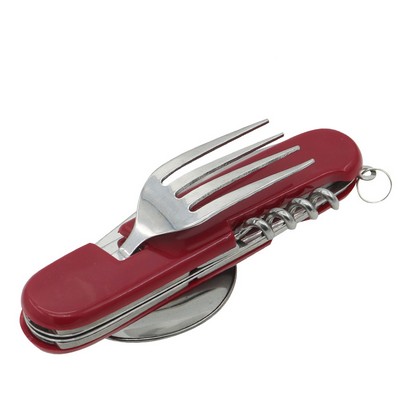 Multi Function Tool w/Fork Spoon Bottle Opener