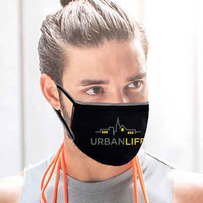 Cotton Mask with Reflective Trim- Blank