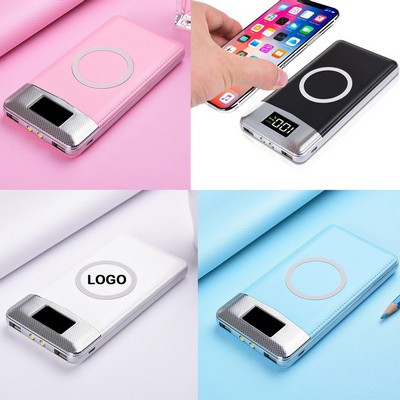 Portable Power bank w/Wireless Charger