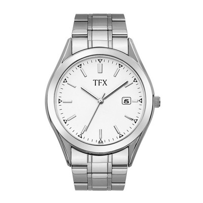 TFX Distributed by Bulova® Men's Silver Bracelet Watch