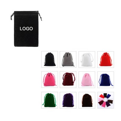 Drawstring Velvet Pouch