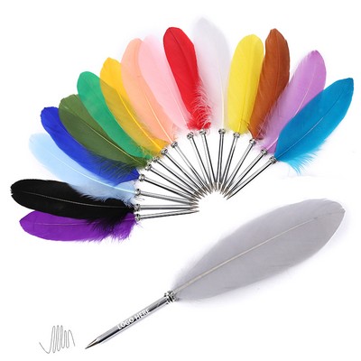 Colorful Feather Pen