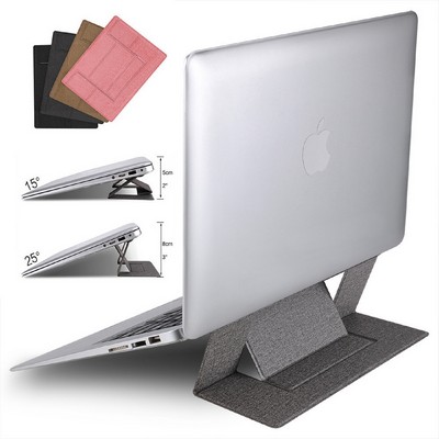 Adjustable PU Laptop Stand