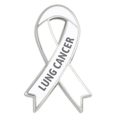 Awareness Ribbon Pin - Lung Cancer