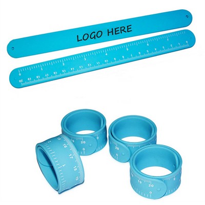 Silicone Ruler Slap Bracelet