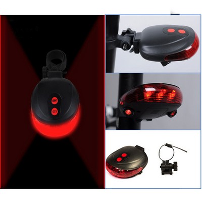 5LED Laser Cycling Safety Bicycle Rear Lamp