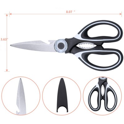 Heavy Duty Shears Ultra Sharp Stainless Steel Multi-function Kitchen Scissors