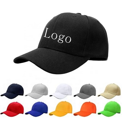 Classic 6 Panel Unisex Cotton Hat Adult/Kid