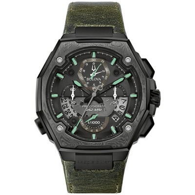 Bulova Men's Precisionist Leather Strap Watch