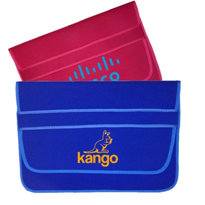 Neoprene Laptop Sleeve w/ Front Flap & Elastic Closure