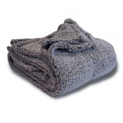 Polyester 225G Frosted Sherpa Blanket, 50" x 60"