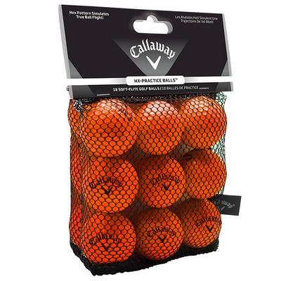 Callaway HX Soft Flight Practice Balls - 18 Pack