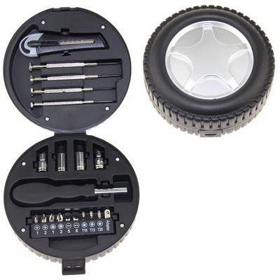 Car Wheel Shape Hand Tool Kit