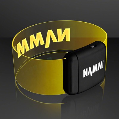 Cosmic Yellow LED Neon Bracelets - Domestic Print