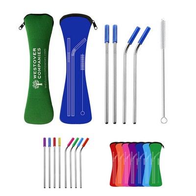 Reuseable Stainless Steel Straw Kit