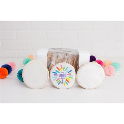 3.5-in Round Jumbo Logo Sugar Cookies - Gift Box of 12