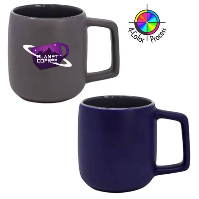 14 Oz. Spartan Cobalt-Gray Two-Tone Mug (4 Color Process)