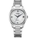 Citizen® Ladies' Arezzo Eco-Drive® Stainless Steel Watch w/Silver-Tone Dial