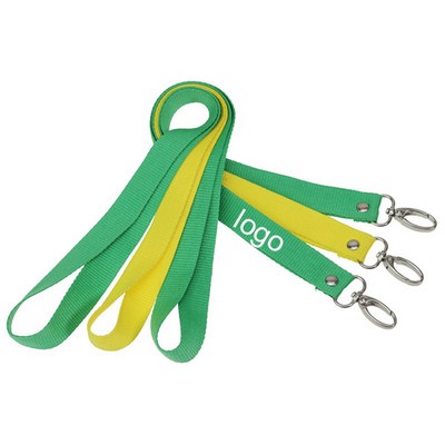 Polyester Lanyard/Silk Screened Flat Lanyard