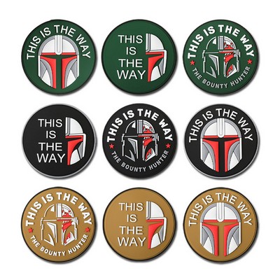 Diameter 3" Custom Round PVC Patches