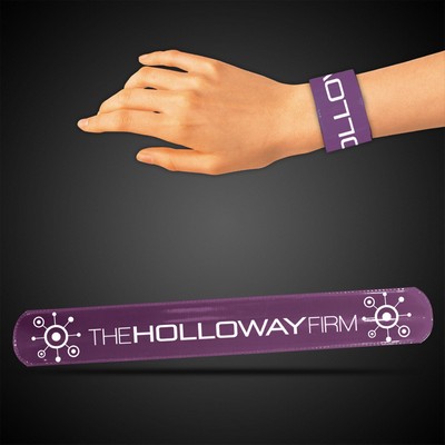 8 3/4" Digi-Printed Purple Slap Bracelet