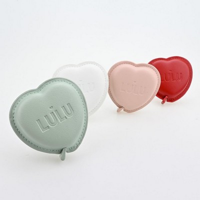 Heart Shape PU Leather Round Tape