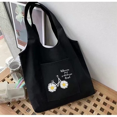 10oz. 9.5" Long Shoulder Belt Canvas Cotton Shopping Tote Bag