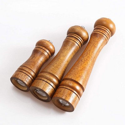 Wood Pepper Mill And Manual Salt Grinder