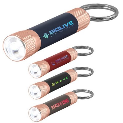 Chroma Softy Rose Gold Classic - LED Flashlight + Keyring