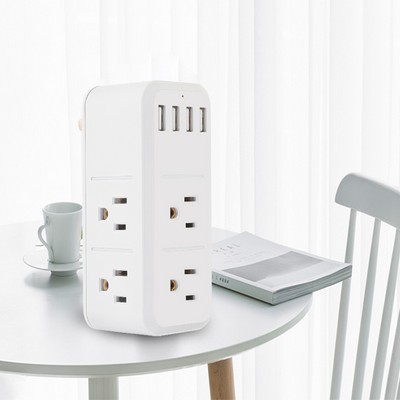 180 Degree Rotation 6 Ports 4 USB Multiple Function Wall Charger Mold#P-05