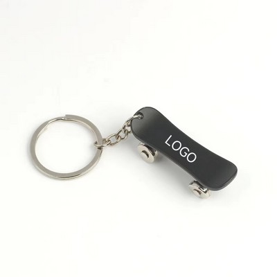 Zinc Metal Scooter Shaped Keychain