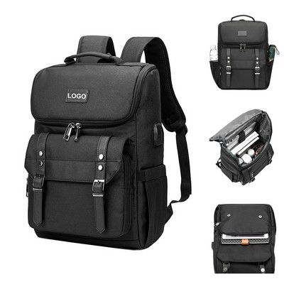 Vintage Travel Laptop Backpack (direct import)