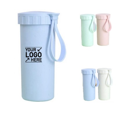 14Oz Wheat Straw Water Bottle