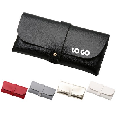 Portable Leather Glasses Case