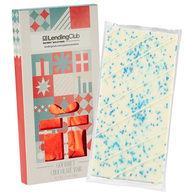 3.5 Oz. Belgian Chocolate in Gift Window Box - Winter Wonderland Bar