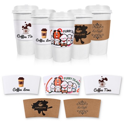 Kraft Paper Coffee Cup Sleeves